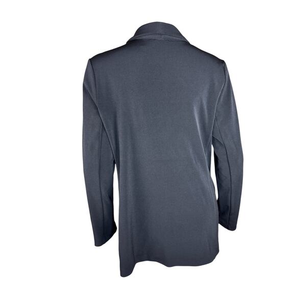 Susan Graver Regular Solid LK Fusion Revere Collar Blazer Black Small NWOT - Picture 4 of 14